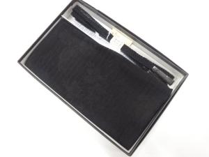 未使用品　正絹　喪服用　手組帯締め・帯揚げセット